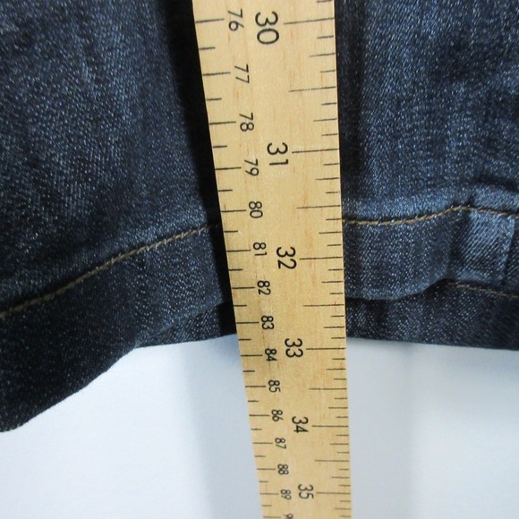 Pit Bull Y2K Jeans Denim Mini Dress 8 Blue Cotton Lace Up Embellished Vtg 580 - Picture 10 of 11